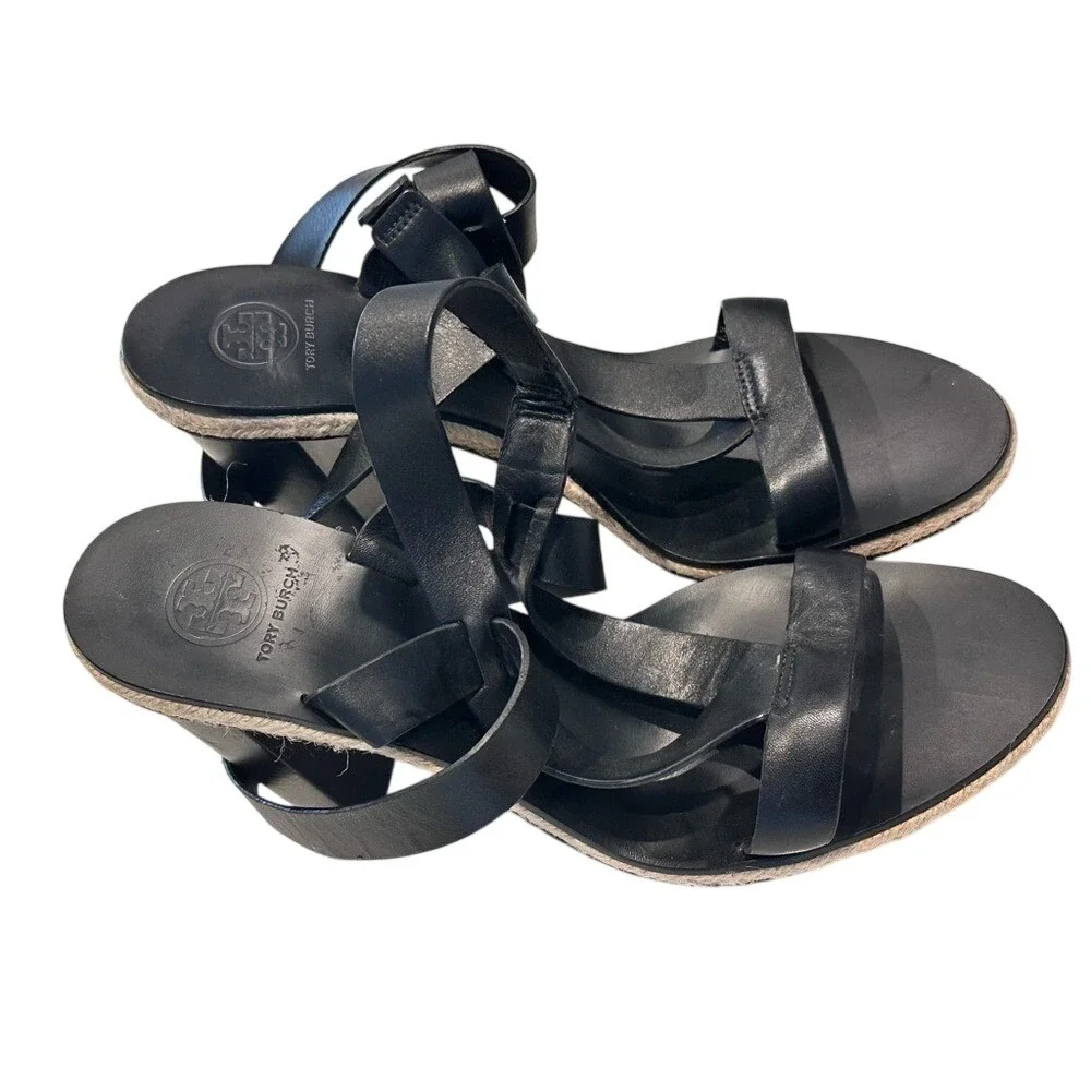 Tory‎ Burch Marbella Open toe Espadrille Heels Sandals